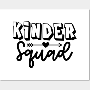 Kinder Squad Funny Kids Back to School Posters and Art